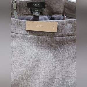 JCREW 100% no 2 wool heather graphite pencil skirt